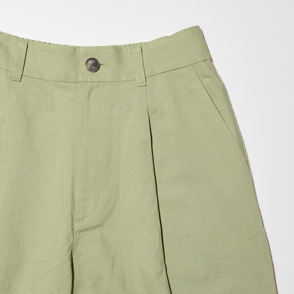 Uniqlo Linen Blend Pleated Tapered Pants - Picture 6 of 15